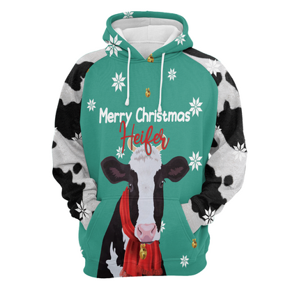 Cow Premium Christmas Hoodie, Cow Merry Christmas Heifer Christmas Unisex Hoodie For Men & Women - Perfect Gift For Christmas, Cow Lover