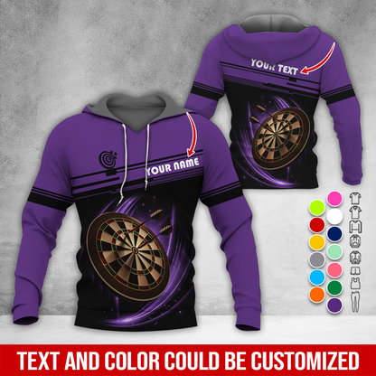 Personalized Name & Text Darts Premium Hoodie, Darts Is My Life Hoodie , Perfect Gift For Darts Lovers, Friend, Family