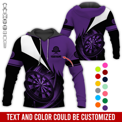 Personalized Name Darts Premium Hoodie, Darts Team Is My Life Hoodie For Men & Women, Perfect Gift For Darts Lovers, Friend, Family