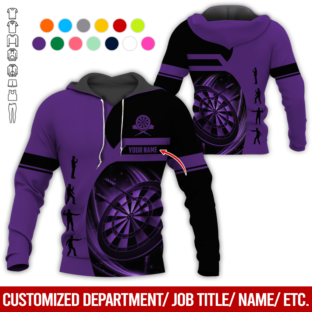Customized Darts Premium Hoodie, Personalized Name Hoodie, How to play Darts Pattern Hoodie For Darts Lovers, Friend, Family