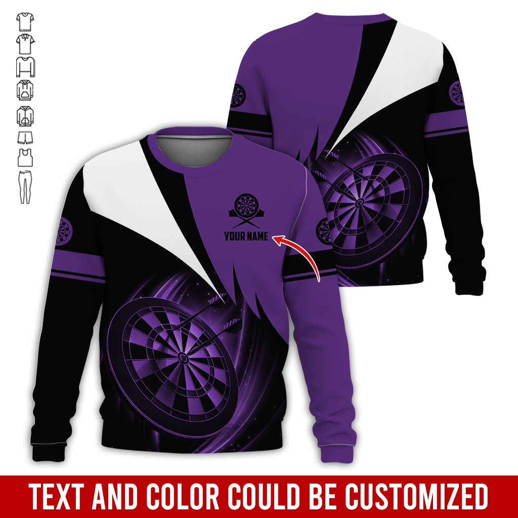 Customized Darts Sweatshirt, Personalized Name Darts Team Is My Life Sweatshirt For Men & Women, Perfect Gift For Darts Lovers, Friend, Family