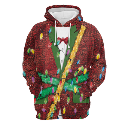 Christmas Light Premium Christmas Hoodie, Christmas Light Unisex Red Hoodie For Men & Women - Perfect Gift For Christmas, Family