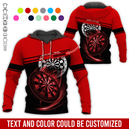 Customized Name Darts Premium Hoodie, Darts Pattern For Men & Women Hoodie, Perfect Gift For Darts Lovers, Darts Player