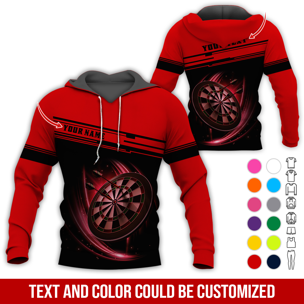 Customized Name & Text Darts Premium Hoodie, Darts Hoodie For Darts Lovers, Darts Players