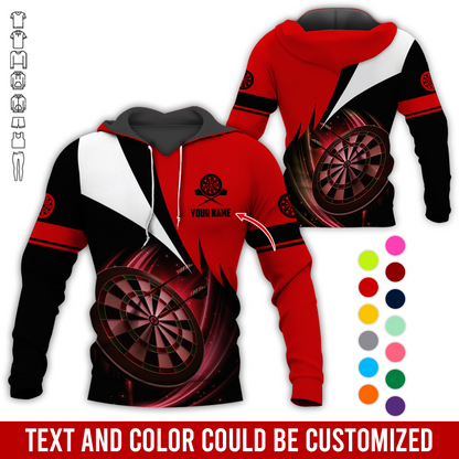 Personalized Name Darts Premium Hoodie, Darts Team Is My Life Hoodie For Men & Women, Perfect Gift For Darts Lovers, Friend, Family