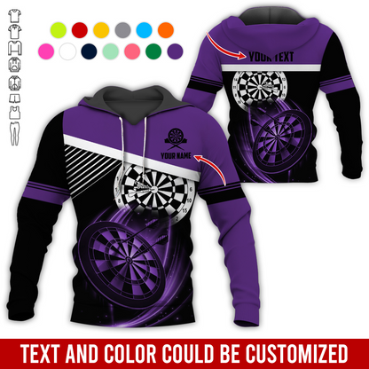 Personalized Name & Text Darts Premium Hoodie, The Dart is a unique Hoodie, Perfect Gift For Darts Player, Darts Lovers, Friend, Family