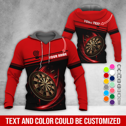 Personalized Name & Text Darts Premium Hoodie, Darts Is My Life Hoodie , Perfect Gift For Darts Lovers, Friend, Family