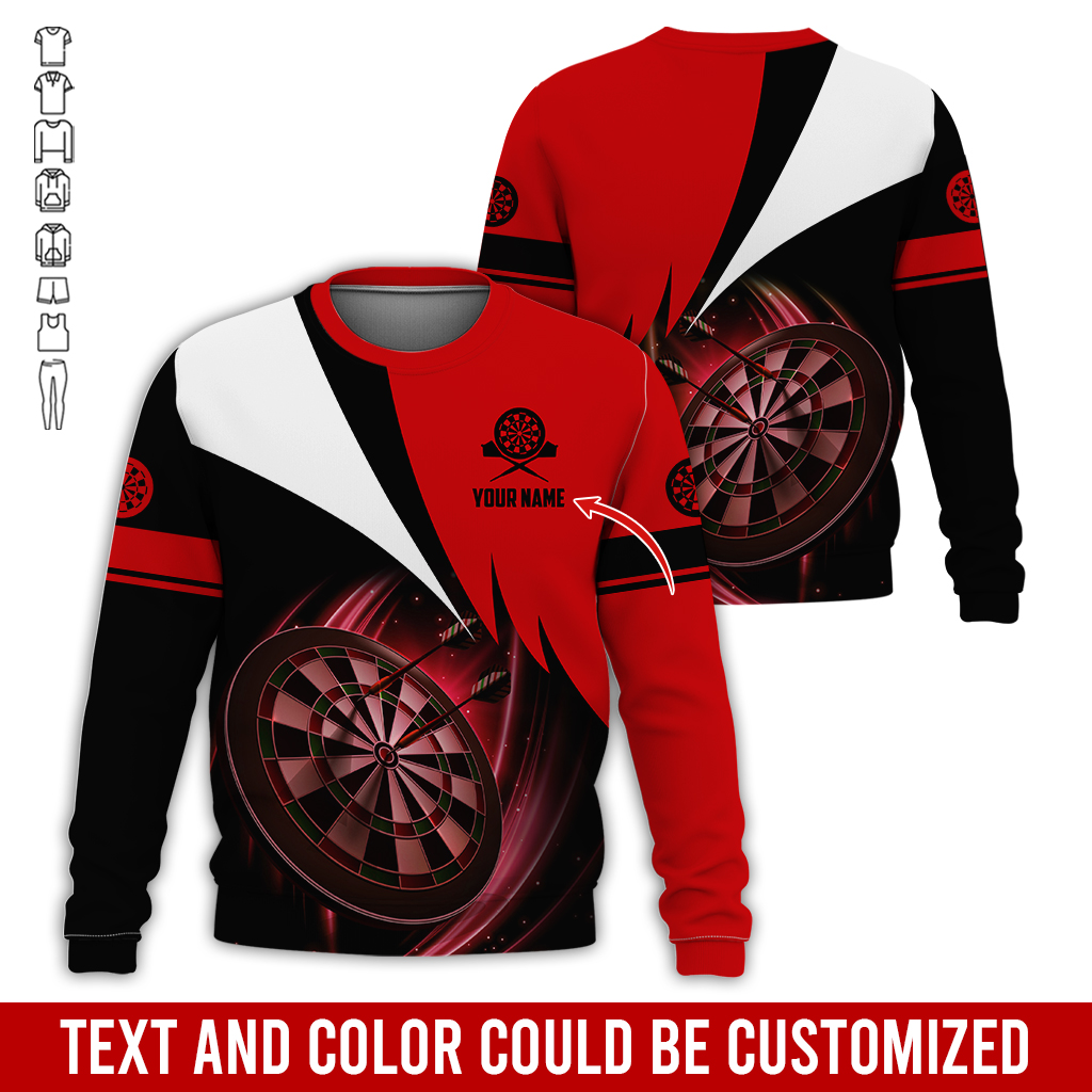 Customized Darts Sweatshirt, Personalized Name Darts Team Is My Life Sweatshirt For Men & Women, Perfect Gift For Darts Lovers, Friend, Family