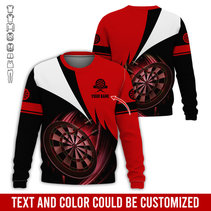 Customized Darts Sweatshirt, Personalized Name Darts Team Is My Life Sweatshirt For Men & Women, Perfect Gift For Darts Lovers, Friend, Family