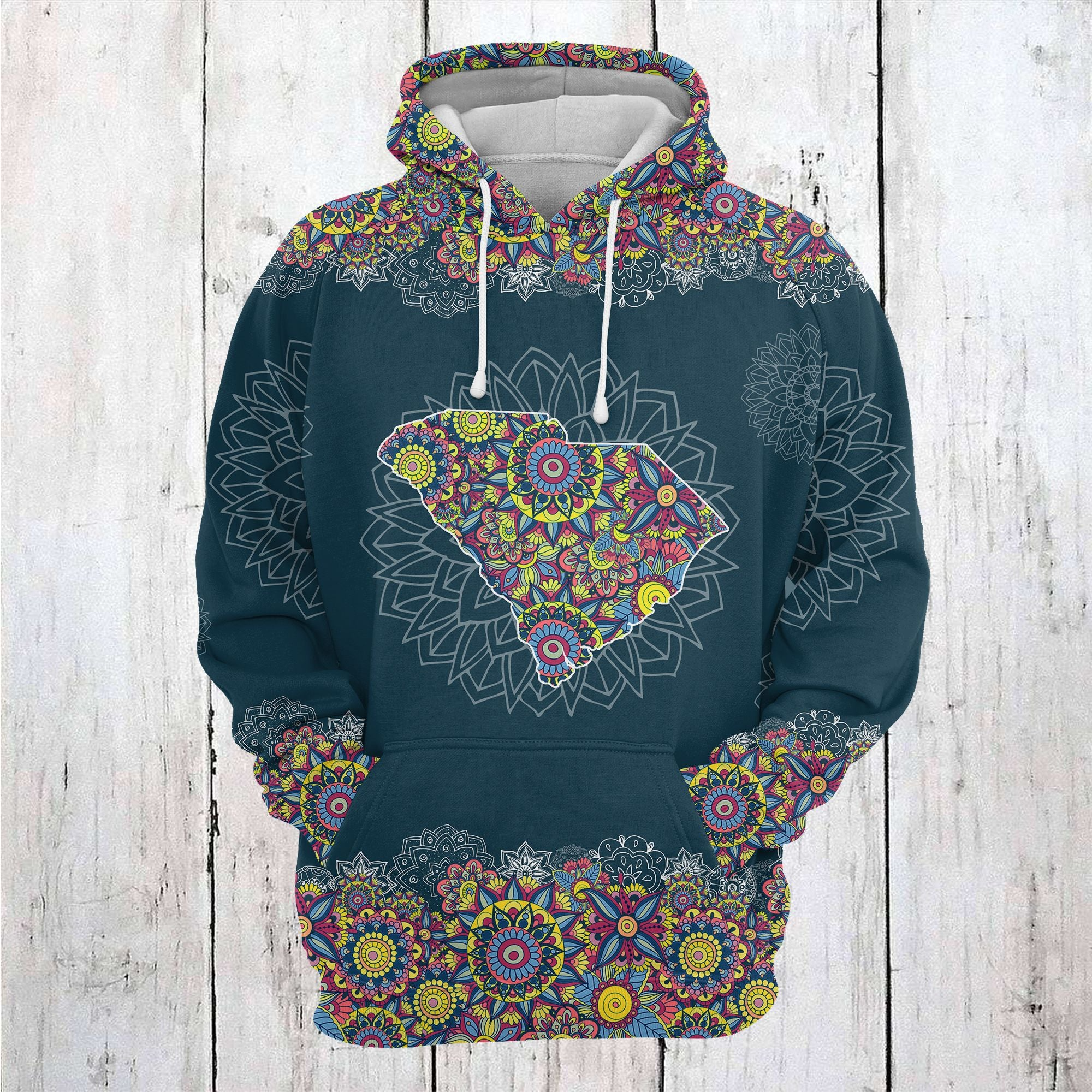 South Carolina Mandala Pullover Premium Hoodie, Perfect Outfit For Men And Women On Christmas New Year Autumn Winter