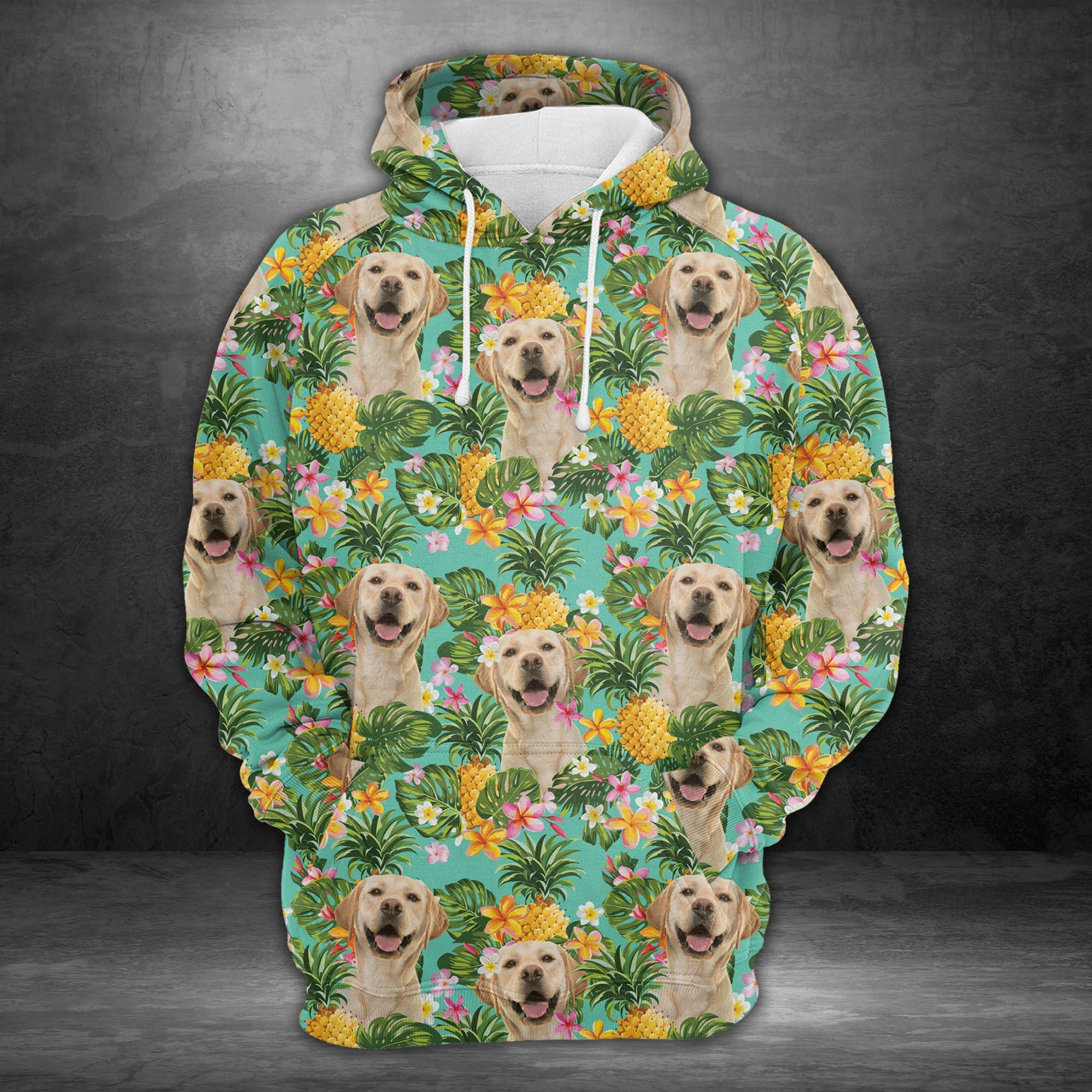 Tropical Pineapple Labrador Retriever Pullover Premium Hoodie, Perfect Outfit For Men And Women On Christmas New Year Autumn Winter