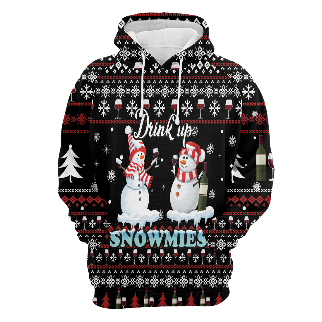 Snowman Premium Christmas Hoodie, Drink Up Snowmies Merry Christmas Unisex Hoodie For Men & Women - Perfect Gift For Christmas, Snowman Lovers