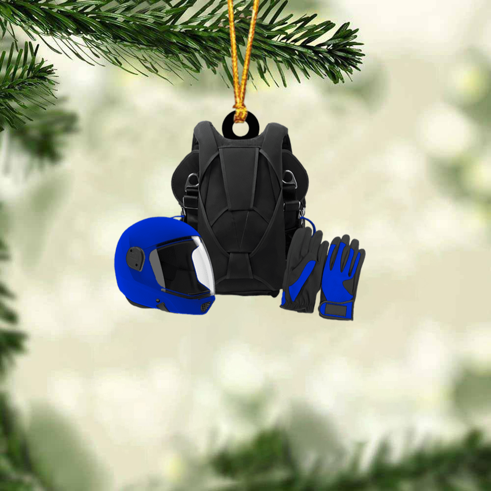 Custom Skydiving Acrylic Christmas Ornament, Personalized Name Skydiving Acrylic Ornament For Skydiving Lovers, Christmas, New Year