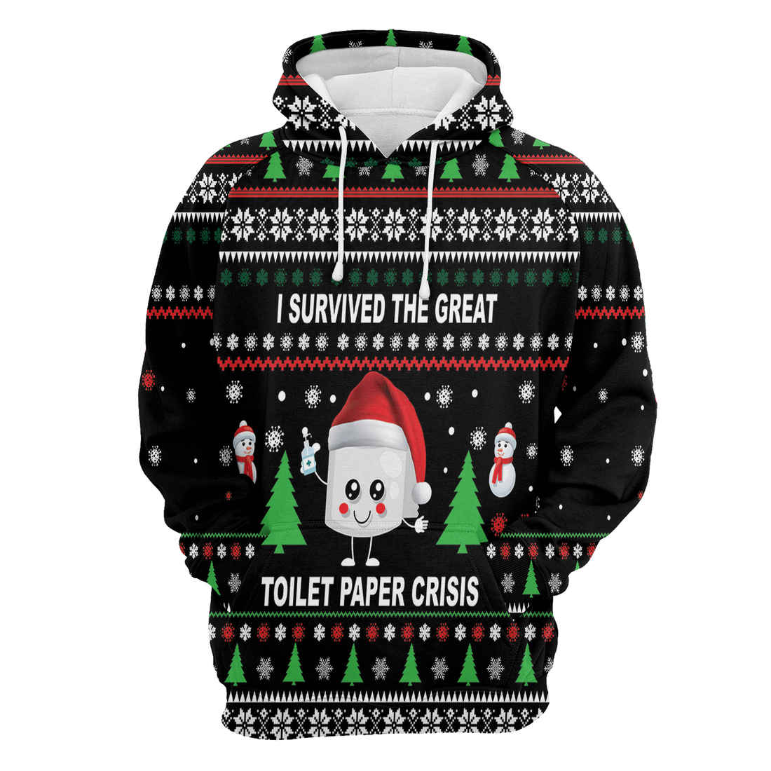 Snowmies Premium Christmas Hoodie, I Survived The Great Toilet Paper Crisis Unisex Hoodie For Men & Women - Perfect Gift For Christmas, Family