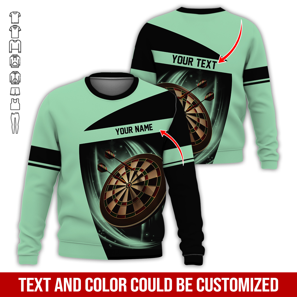 Customized Darts Sweatshirt, Personalized Name & Text Sweatshirt,  Darts Team Is My Life Sweatshirt, Perfect Gift For Darts Lovers, Darts Player