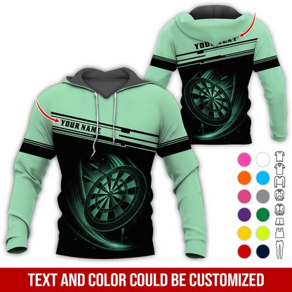 Customized Name & Text Darts Premium Hoodie, Darts Hoodie For Darts Lovers, Darts Players