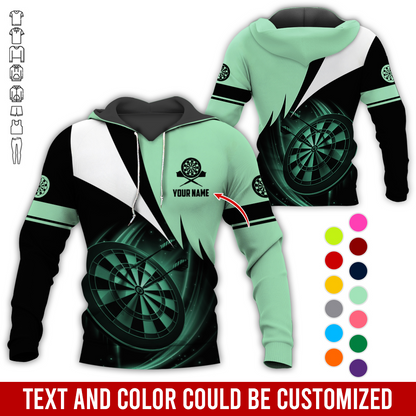 Personalized Name Darts Premium Hoodie, Darts Team Is My Life Hoodie For Men & Women, Perfect Gift For Darts Lovers, Friend, Family