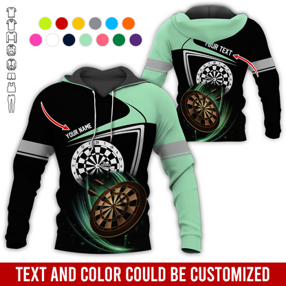 Personalized Name & Text Premium Hoodie, Darts Is My Life Hoodie, Perfect Gift For Darts Lovers, Darts Player