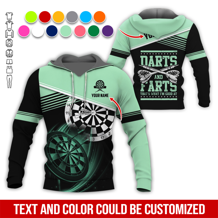 Customized Name & Text Darts Premium Hoodie, Darts & Darts That's What I'm Good At Hoodie, Perfect Gift For Darts Lovers, Darts Player