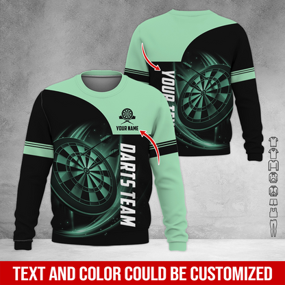 Customized Darts Sweatshirt, Personalized Name & Your Darts Team Name Sweatshirt For Men & Women, Perfect Gift For Darts Lovers, Friend, Family