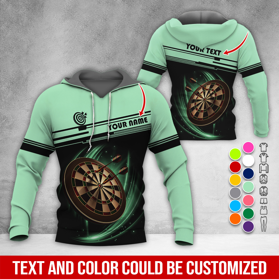 Personalized Name & Text Darts Premium Hoodie, Darts Is My Life Hoodie , Perfect Gift For Darts Lovers, Friend, Family