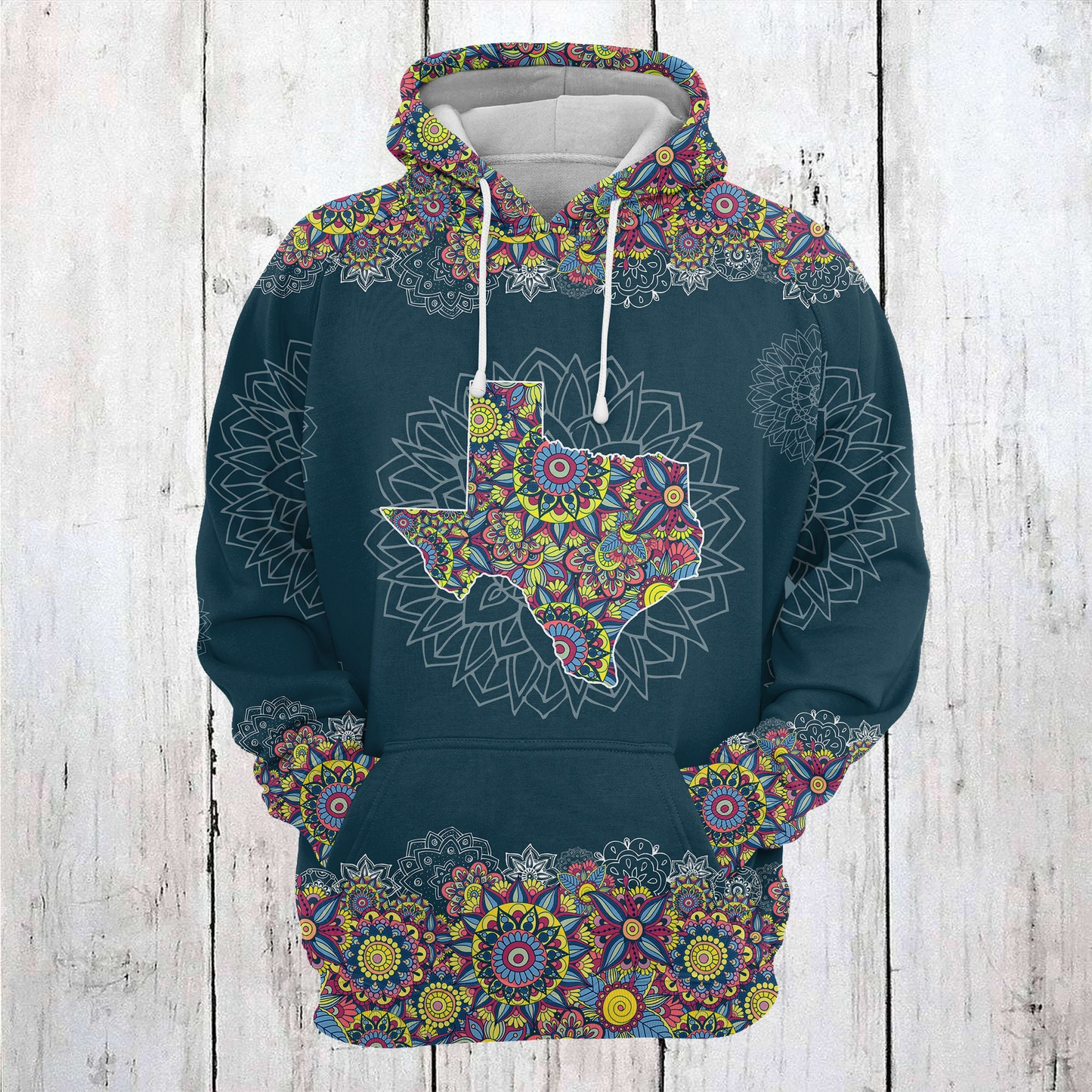 Awesome Texas Mandala Pattern Pullover Premium Hoodie, Perfect Outfit For Men And Women On Christmas New Year Autumn Winter