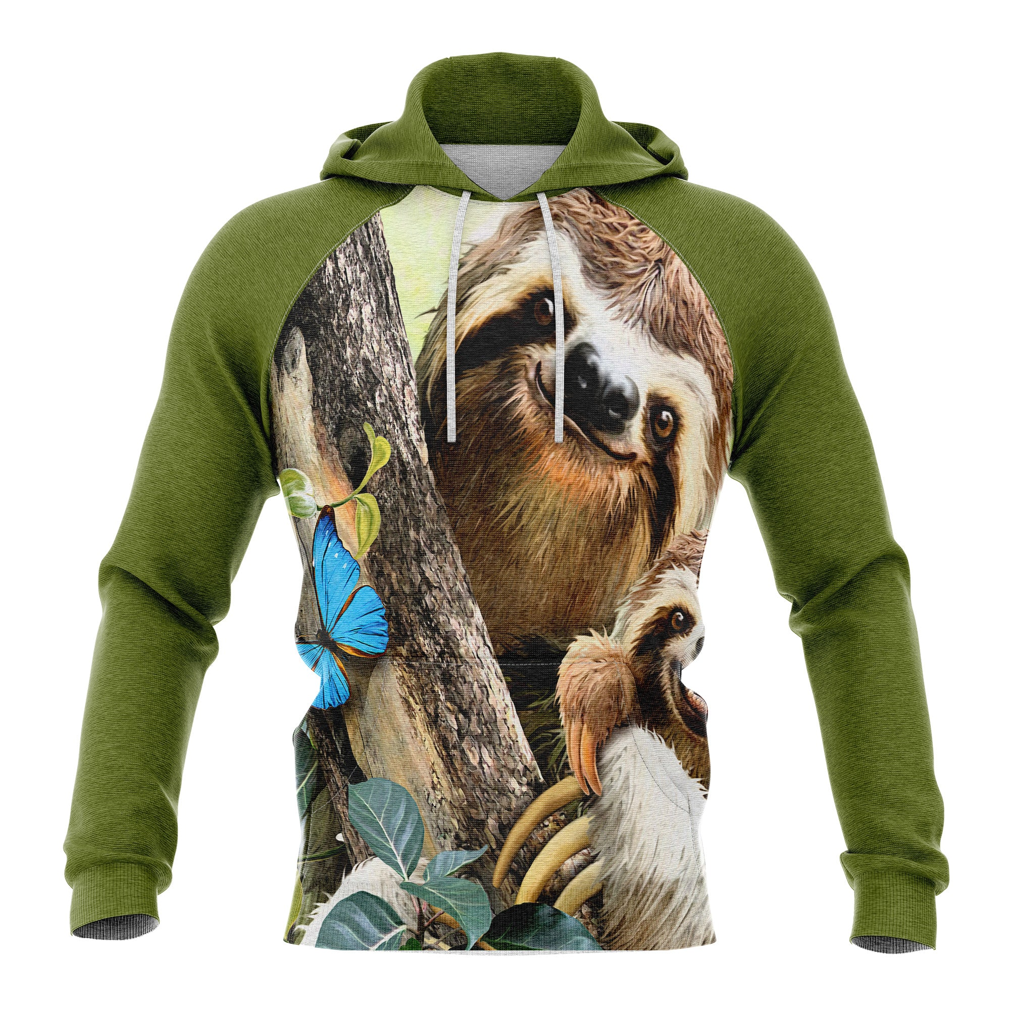 Sloth Tree Pullover Premium Hoodie, Perfect Outfit For Men And Women On Christmas New Year Autumn Winter