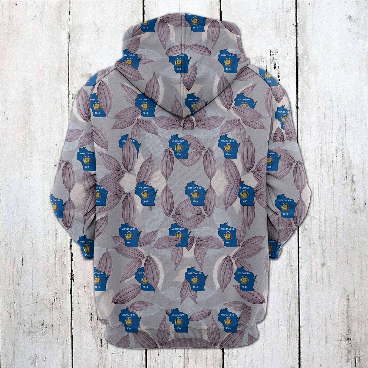Wisconsin Flag Awesome Pullover Premium Hoodie, Perfect Outfit For Men And Women On Christmas New Year Autumn Winter