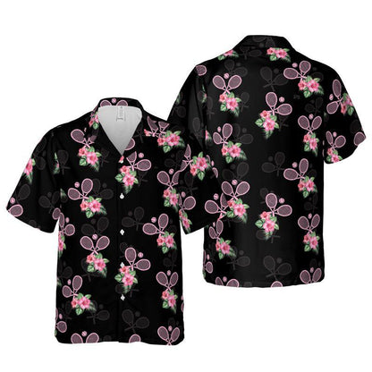 Tennis Aloha Hawaiian Shirts For Summer, Tropical Sports Hawaiian Shirt For Men Women Clothing, Perfect Gift For Friend, Family, Tennis Lovers - Amzanimalsgift
