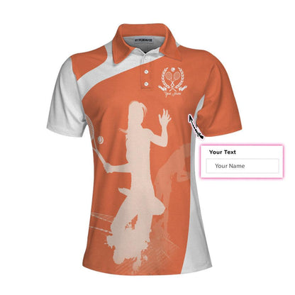 Tennis Custom Name Women Polo Shirt, I'm not Swearing I'm Using My Tennis Words Personalized Women Polo Shirts, Gift For Ladies, Tennis Lovers, Player - Amzanimalsgift