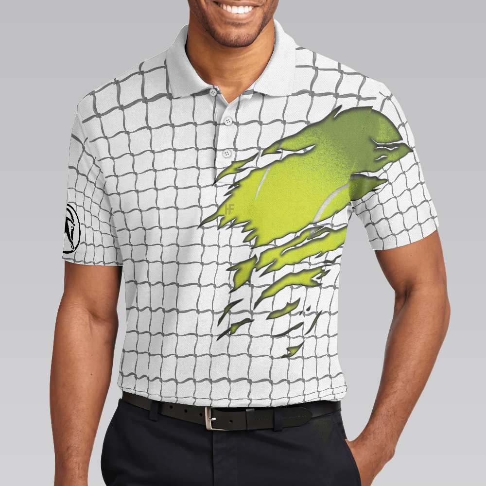 Tennis Men Polo Shirt, Check Pattern Tennis Print Shirt, Gift For Stylish Tennis Players - Best Polo Shirt For Men, Tennis Players - Amzanimalsgift