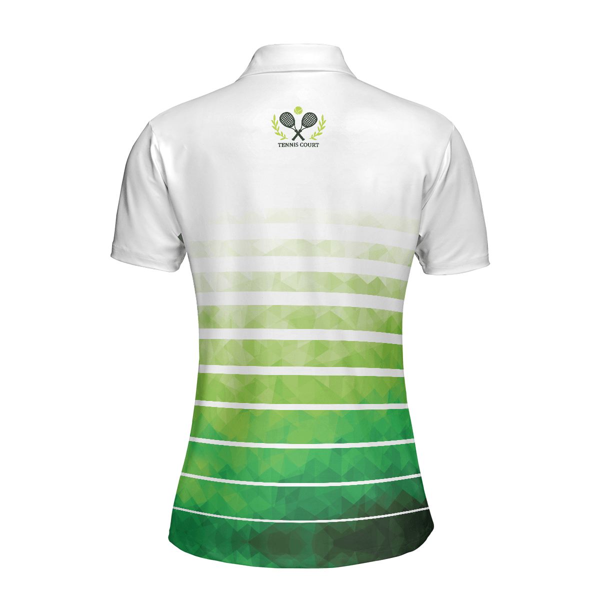 Tennis Women Polo Shirt, Abstract Green Geometric Tennis Women Polo Shirts, Best Gift For The Tennis Players And Tennis Lovers - Amzanimalsgift