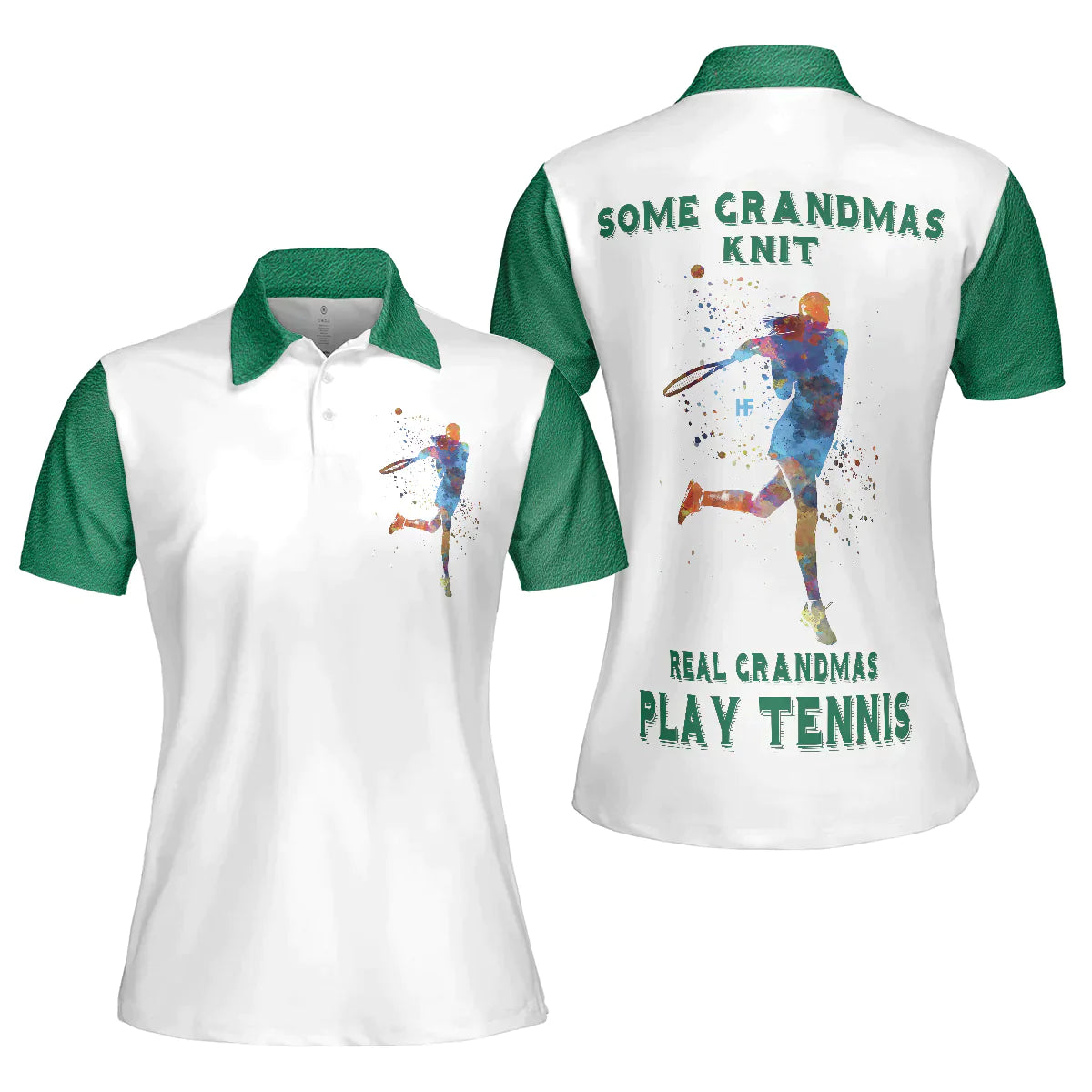 Tennis Women Polo Shirt, Real Grandmas Play Tennis, Cool Tennis Style Women Polo Shirts - Best Tennis Gift For Ladies, Female, Tennis Lovers - Amzanimalsgift