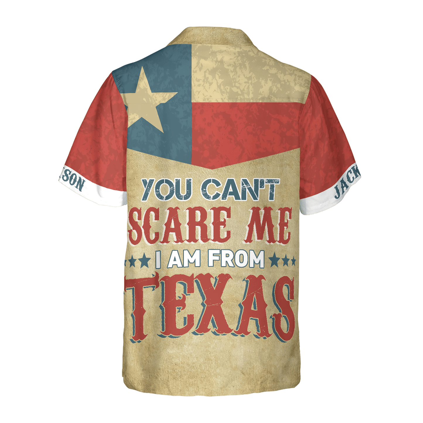 Texas Custom Name Hawaiian Shirt, You Can't Scare Me I Am From Texas Personalized Unique Texas, Summer Aloha Shirt, Gift For Men Women, Texas Lovers - Amzanimalsgift