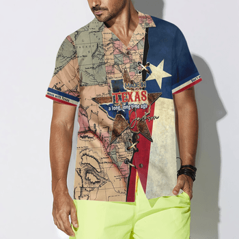 Texas Flag State Of Texas Map Custom Name Hawaiian Shirt, Made In Texas A Long, Long Time Ago, Colorful Summer Personalized Aloha Shirt For Men Women - Amzanimalsgift