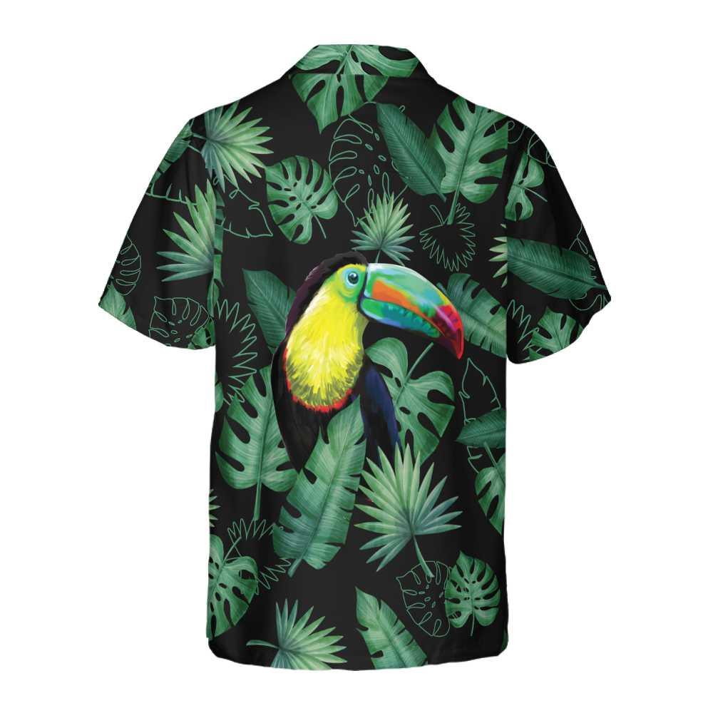 Toucan In The Forest Aloha Hawaiian Shirt For Summer, Cool Tropical Toucan Hawaiian Shirt For Men Women Adults, Best Gift For Friend, Toucan Lovers - Amzanimalsgift