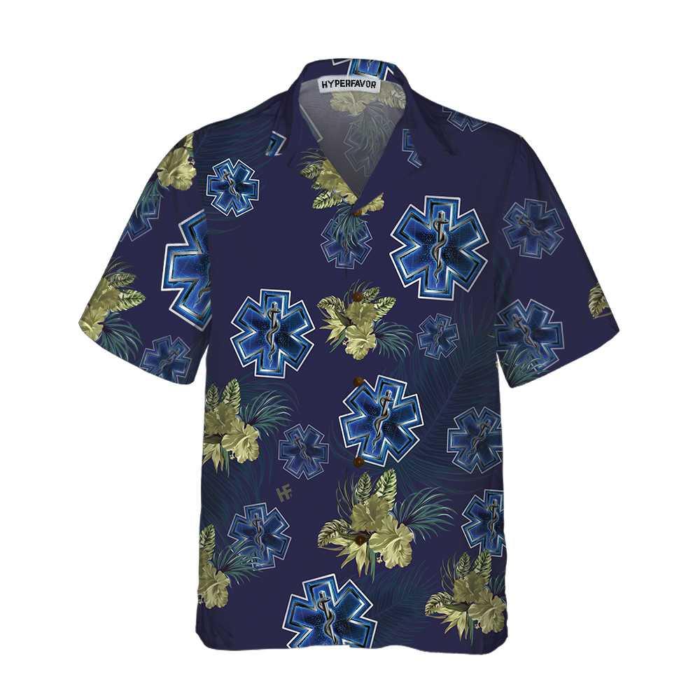 Tropical Paramedic Aloha Hawaiian Shirt For Summer, Cool Funny Paramedic Hawaiian Shirt For Men Women Adults, Best Gift For Friend, Paramedic Lovers - Amzanimalsgift