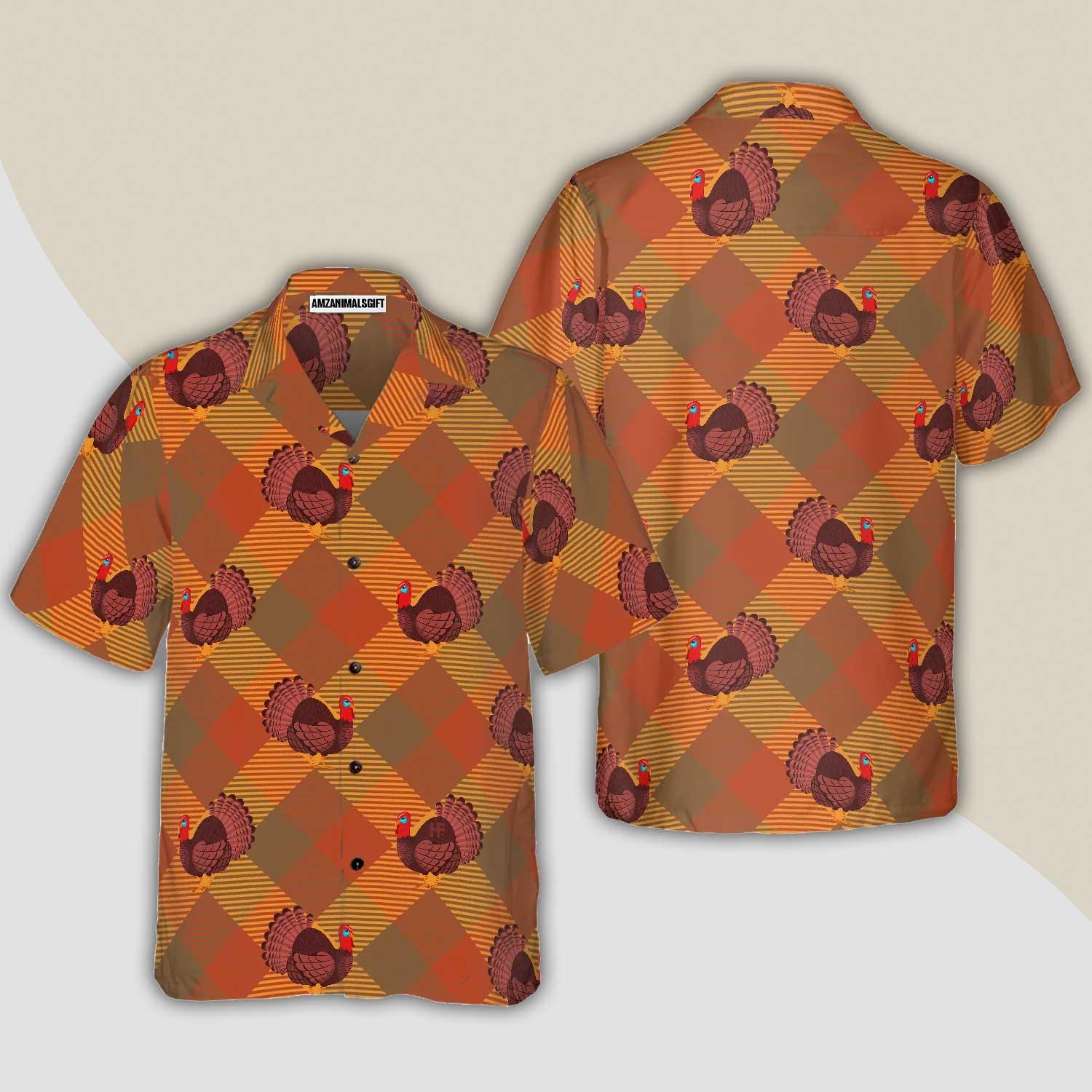 Turkey For Holiday Thanksgiving Hawaiian Shirt - Perfect Gift For Lover, Friend, Family - Amzanimalsgift