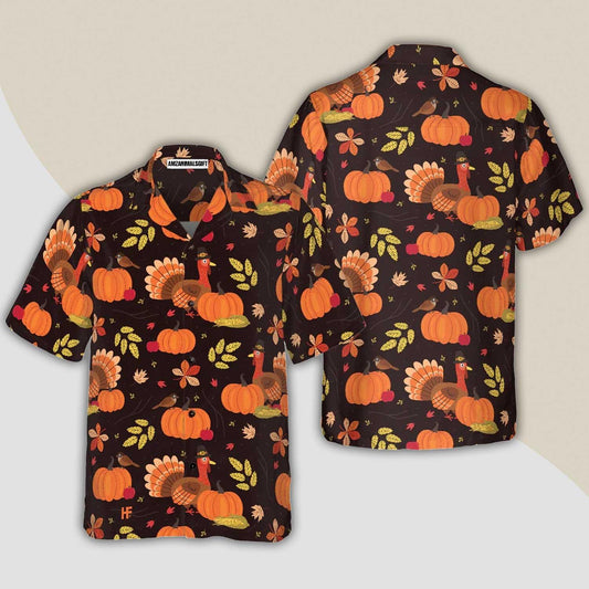 Turkey Thanksgiving Hawaiian Shirt - Perfect Gift For Lover, Friend, Family - Amzanimalsgift