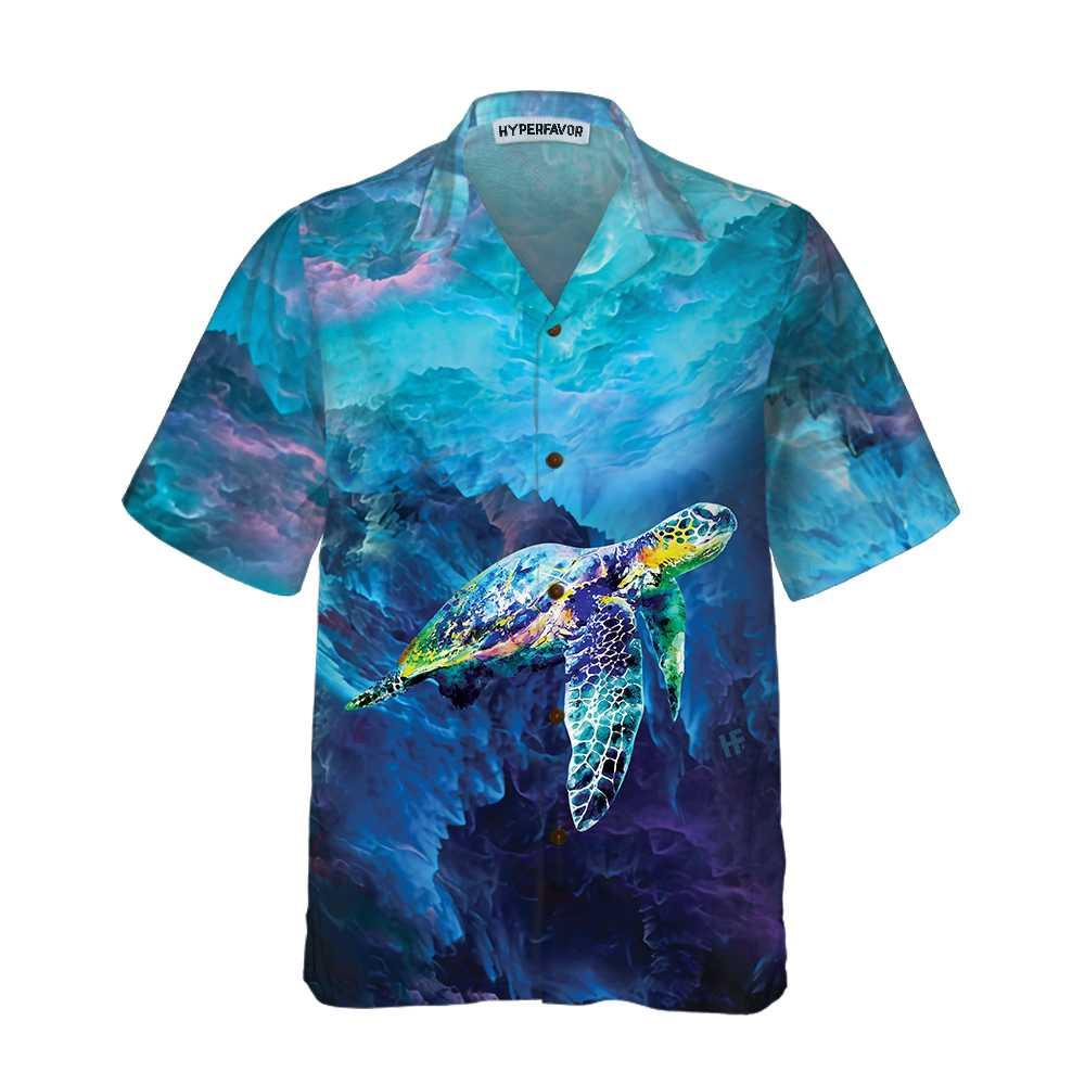 Turtle Aloha Hawaiian Shirt For Summer, Cool Turtle On Cloud Hawaiian Shirt For Men Women Adults, Gift For Friend, Turtle Lovers - Amzanimalsgift