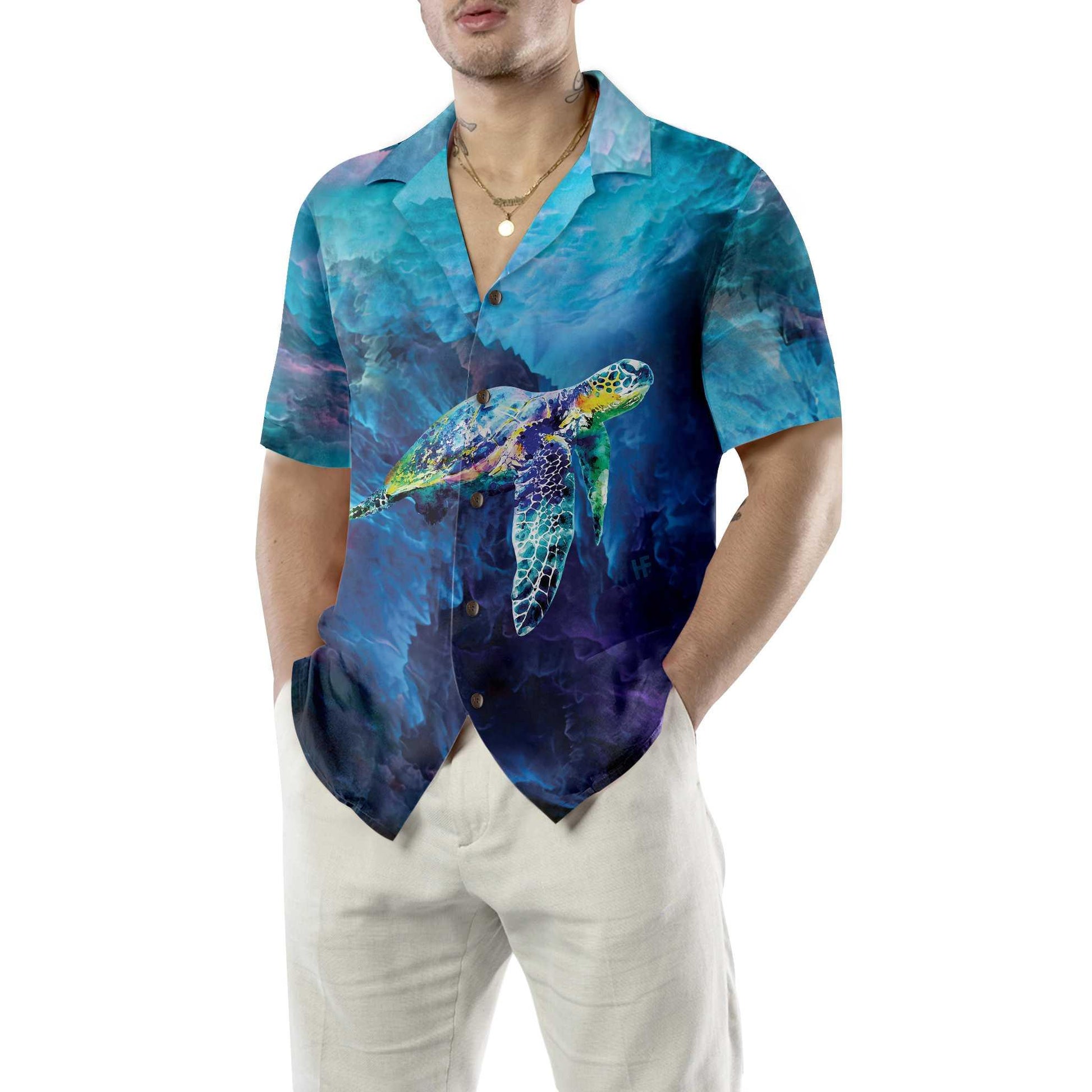 Turtle Aloha Hawaiian Shirt For Summer, Cool Turtle On Cloud Hawaiian Shirt For Men Women Adults, Gift For Friend, Turtle Lovers - Amzanimalsgift