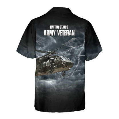 United States Army Veteran Aloha Hawaiian Shirt For Summer, US Proud Helicopter Hawaiian Shirt For Men Women Adults, Gift For Friend, Veteran Day - Amzanimalsgift