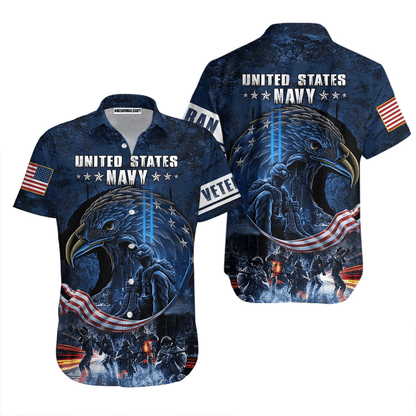 US Army Veteran Aloha Hawaiian Shirts For Men And For Women, 4th July Independence Day American Flag Hawaiian Shirt, Gift For Summer, Friend, Family - Amzanimalsgift