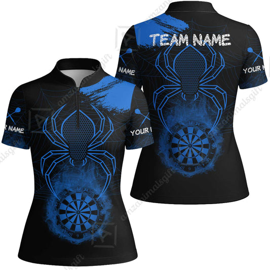 Customized Darts Women Jersey Shirt, Darts Spider Men's Grunge Darts Smoke Dartboard Women Jersey Shirt for Darts Players