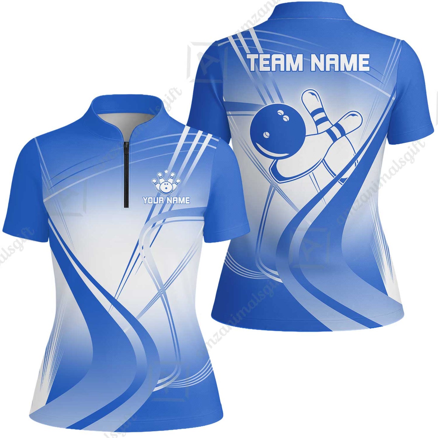Customized Bowling Women Jersey Shirt, Custom Bowling Uniform Women Jersey Shirt, Multicolor Team Style Jersey for Bowlers