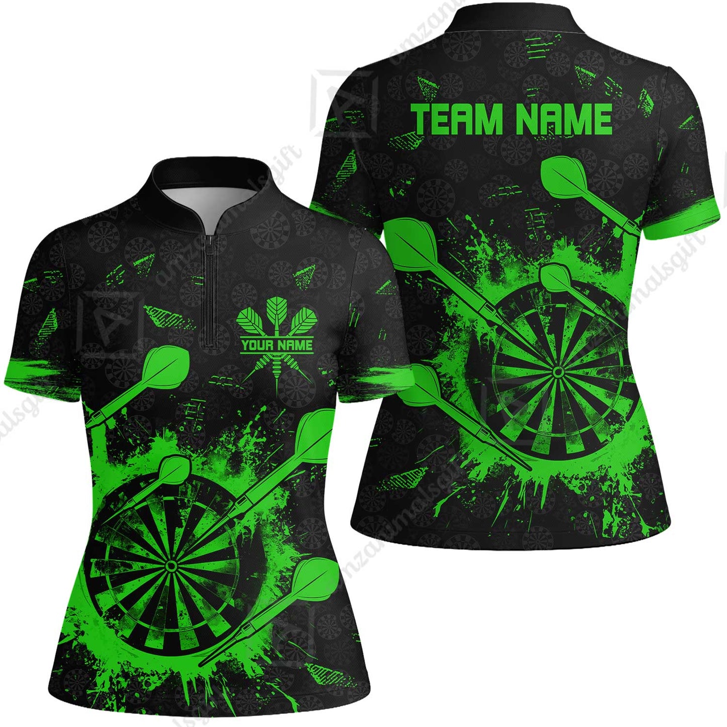 Customized Darts Women Jersey Shirt, Darts Grunge Dartboard Women Jersey Shirt Team Style Jersey for Darts Players