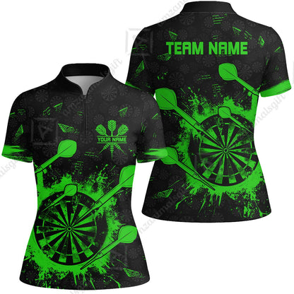 Customized Darts Women Jersey Shirt, Darts Grunge Dartboard Women Jersey Shirt Team Style Jersey for Darts Players