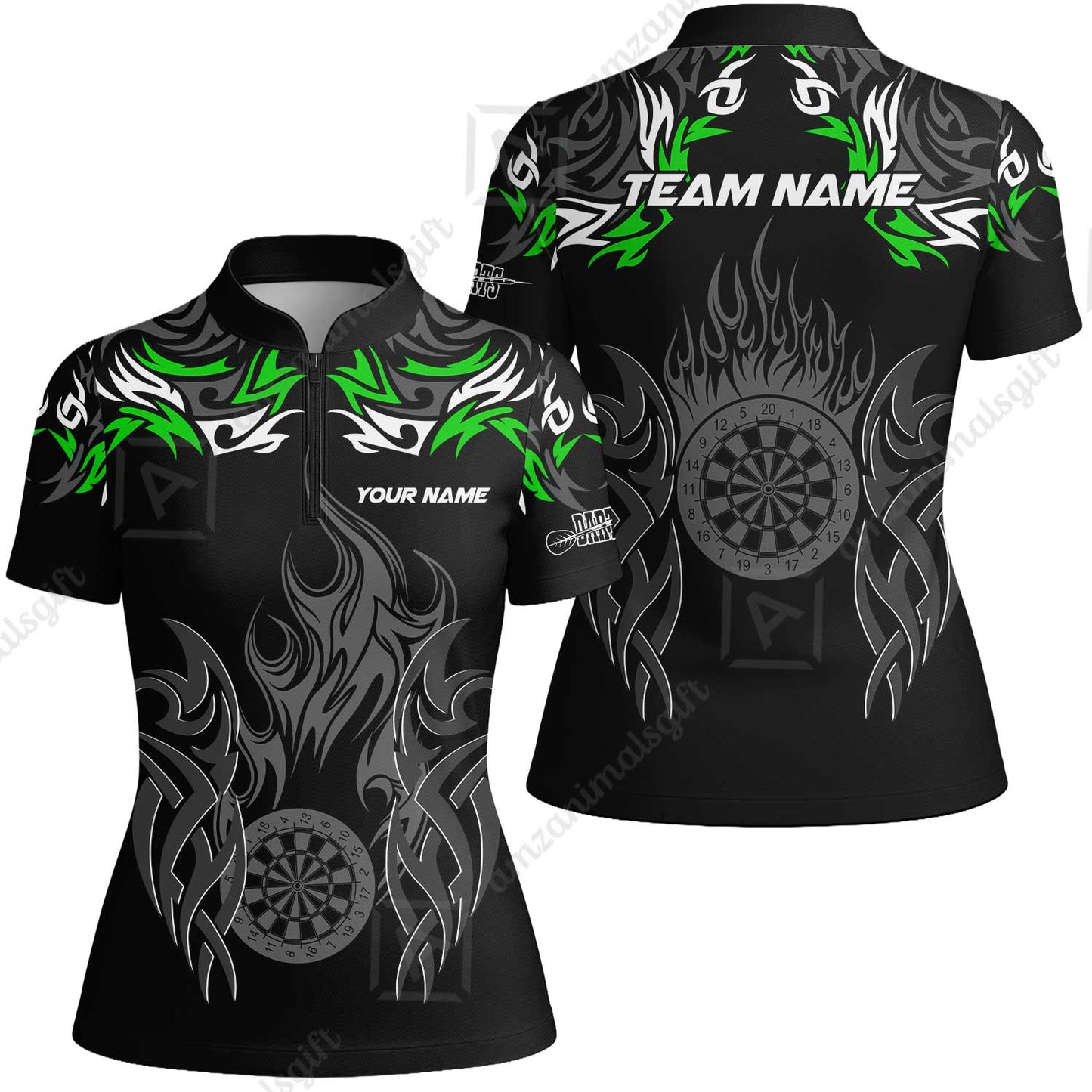 Customized Darts Women Jersey Shirt, Dartboard Fire Flame Darts Women Jersey Shirt Multicolor Team Style, Jersey for Darts Players