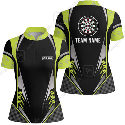 Customized Name & Text Darts Women Jersey Shirt, Personalized Darts Team Women Jersey Shirt For Summer - Gift For Darts Lovers, Darts Players Uniforms