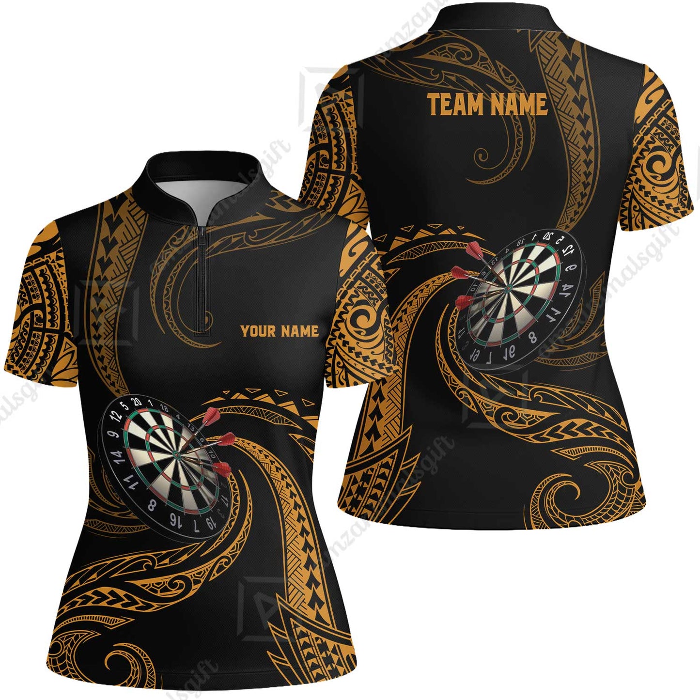 Custom Roll Tribal Darts Team Men Polo Shirts, Darts uniforms Roll Tribal Darts Personalized Name And Team Name
